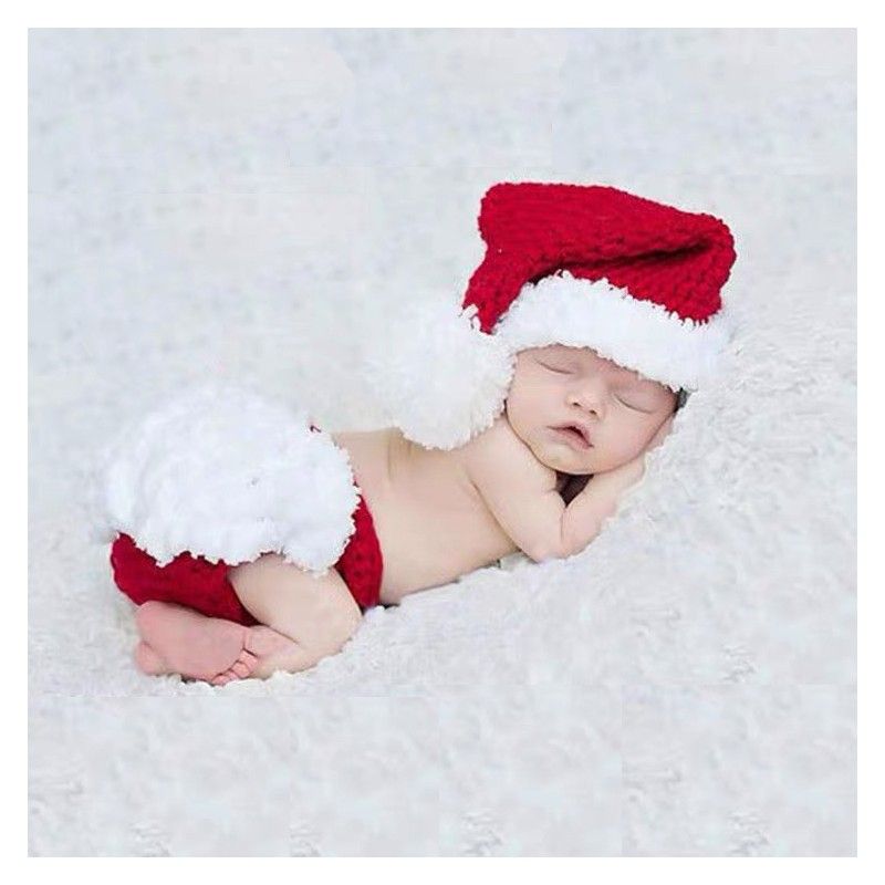 Costume de Noël en tricot pour bébé 0-100 jours