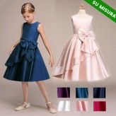 Robe de cérémonie pour petite fille en différentes couleurs