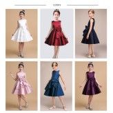 Robe de cérémonie pour petite fille en différentes couleurs