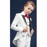 Ensemble Smoking Français pour enfant garçon 5 pièces Tissu jacquard