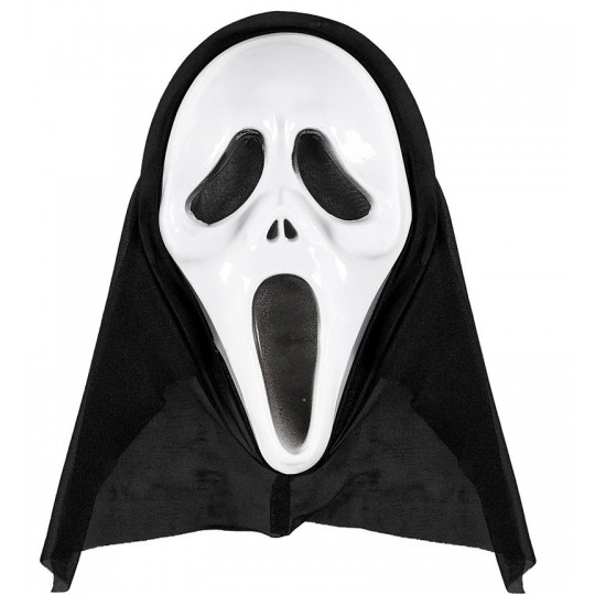 Screaming Ghost Mask with Hood