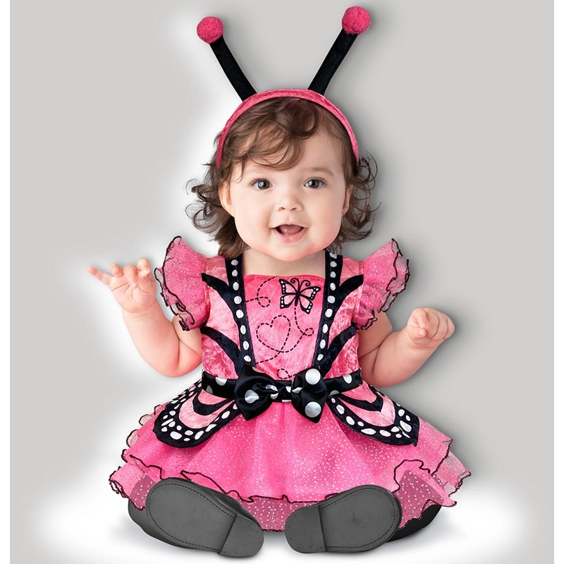 Incharacter Costume de Halloween et Carnaval Papillon Rose en Tutu 0-24 mois