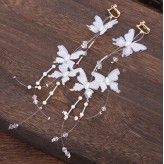 Flower Girl headband + butterfly earrings kit for ceremonies