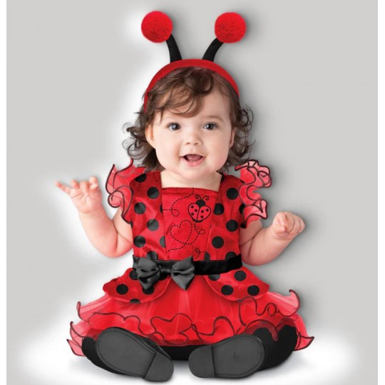 Costume Carnevale Bambina Coccinella in Tutù Incharacter 0-24 mesi